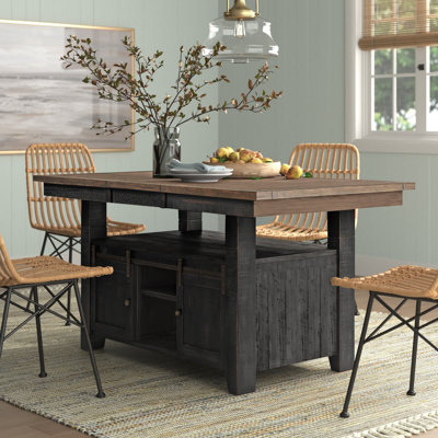 Hebden Extendable Pine Solid Wood Top Dining Table