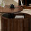 Table basse à plateau relevable VIBE HAUS, table d'appoint moderne en bois cannelé avec rangement caché pour le salon-462867265