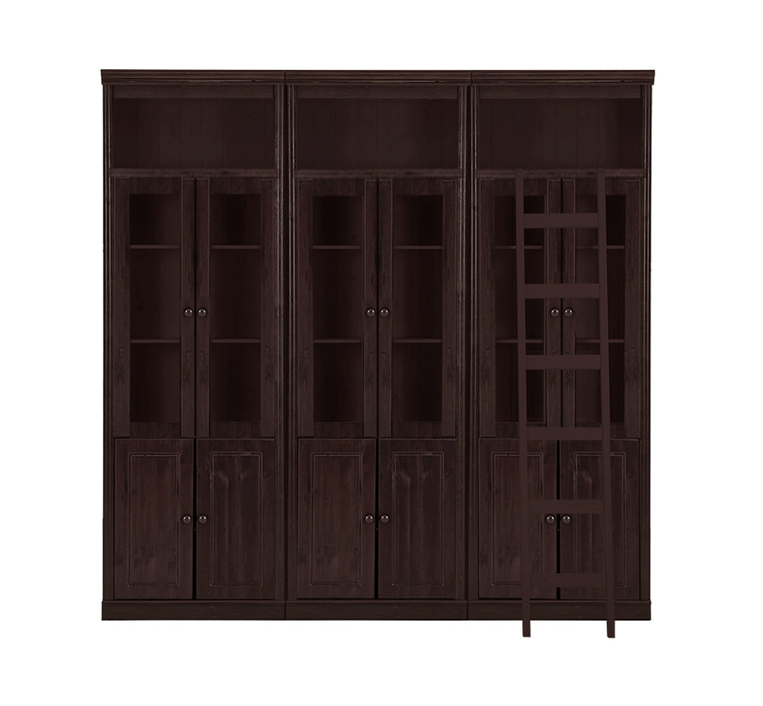 Deirra 223cm H x 222cm W Library Bookcase