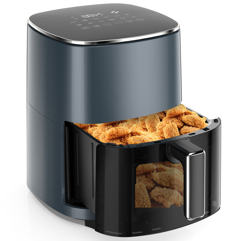 Air Fryer, 6-Quart 12-In-1 Multi-Cooker With Viewing Window For Oil-Free Frying, Baking & Dehydrating, Up To 400°F