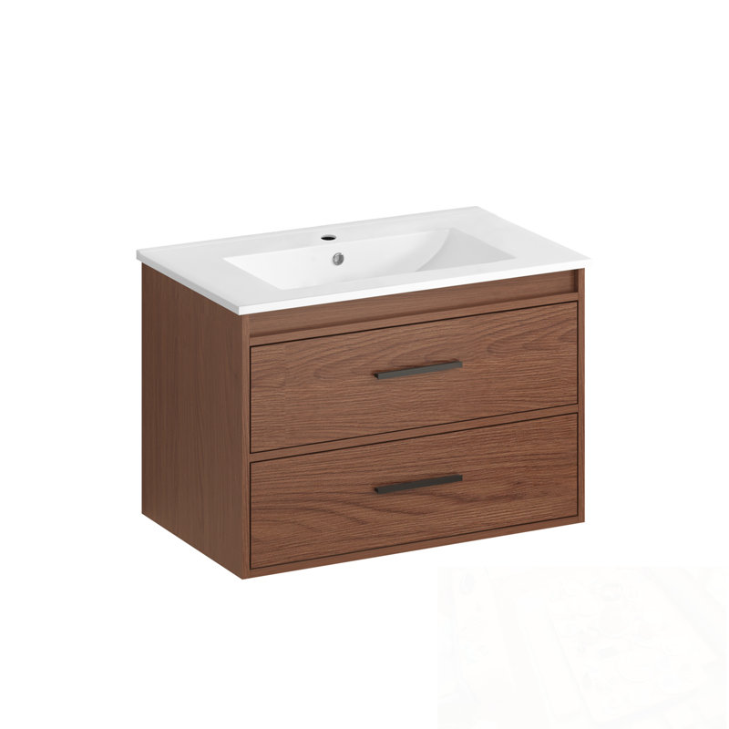 Wall Mounting Bathroom Vanity with 2 Drawers