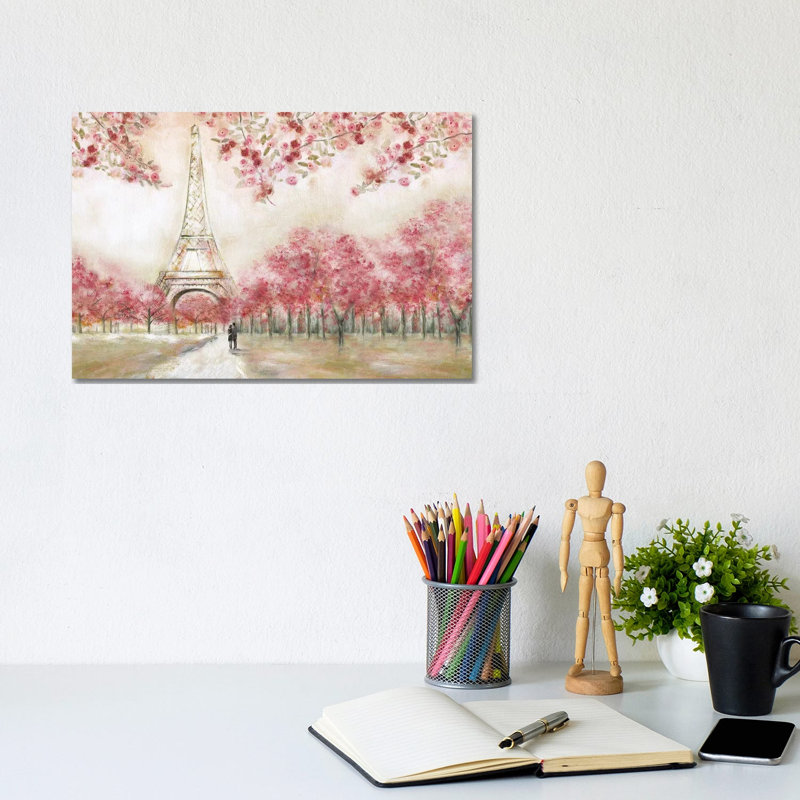 Spring In Paris by Tava Studios - Gallery-Wrapped Canvas Giclée on Canvas, 20.32 cm H x 30.48 cm W, Canvas