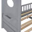 Lit simple en bois avec lit gigogne en bois, conception moderne pour enfants avec tablette de rangement-966155836-966155839