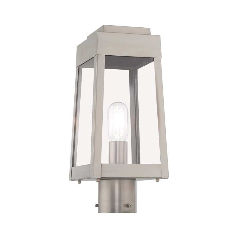 Antionetta Transparent Lantern Head, Brushed Nickel