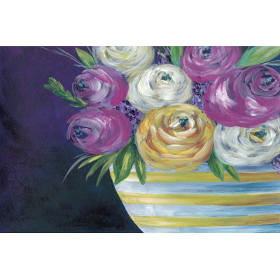 Cotton Candy Floral I by Regina Moore - Wrapped Canvas Print