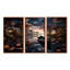 «Dinghy Floating On Misty Magic Lotus Pond», ensemble de reproductions d'art mural-108316111-108316112