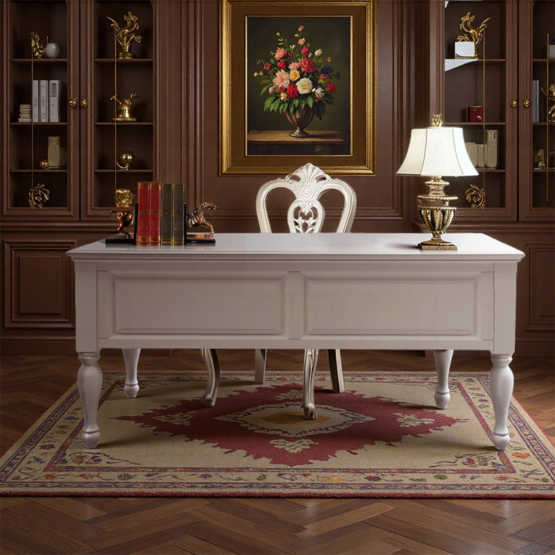 Exquisite European style desk and chair set