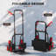 Bigby Stair Climbing Hand Truck Heavy Duty Foldable Trolley 120kg Red