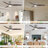 Ryme 52 In. Nickel Dark Walnut Flush Mount Standard Ceiling Fan With Integrated LED With Remote Included DC Motor-1412096943-1412096931