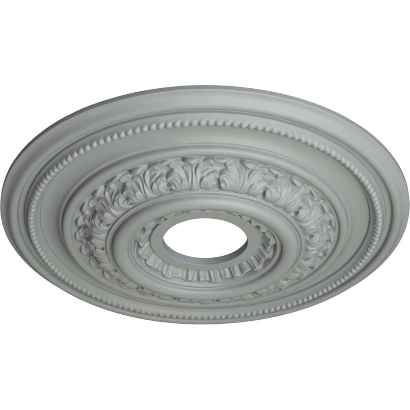 Endurathane Orleans Ceiling Medallion, 17 5/8"OD X 3 5/8"ID X 1 7/8"P (Fits Canopies up to 4 5/8"), Factory Primed, Primed