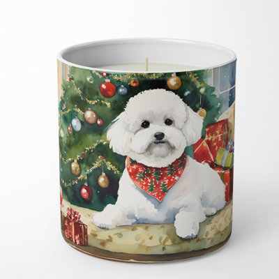 Christmas Tree Scented Tumbler Candle with Ceramic Holder