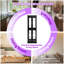 Solid Wood Frame Glass Curio Display Cabinet with Adjustable Shelves