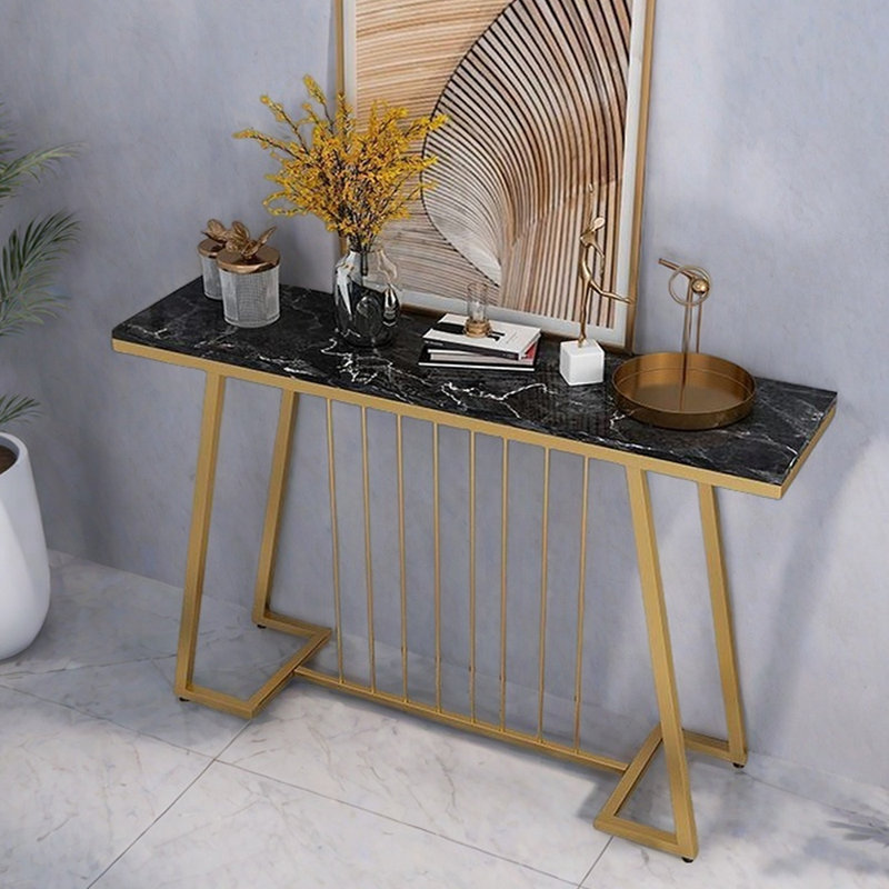 Console Nordic Luxury, H 31,5 po x l 59,1 po x P 11,8 po, Noir