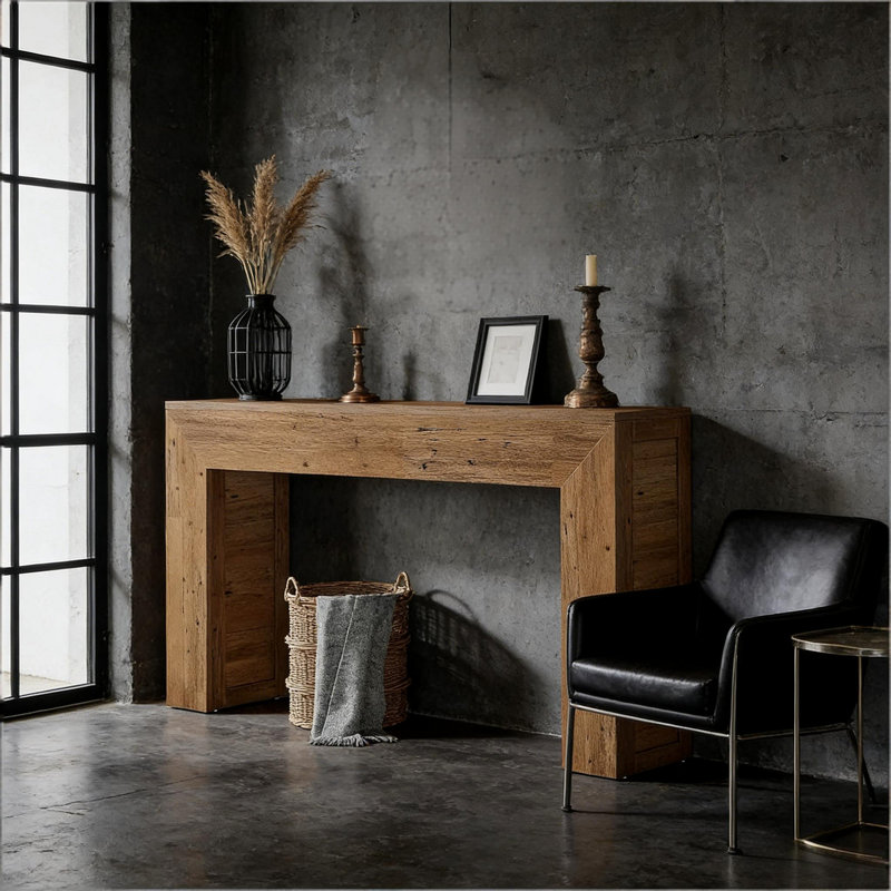 Practical Entry Table,Rustic Console Table,Sofa Table