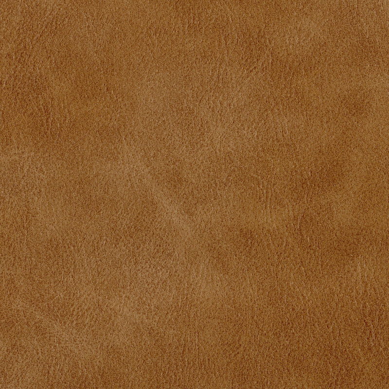 Structure et base en bois Disheka, canapé, Mélange de polyester cognac, H 38,5 po x l 62,25 po x P 35 po