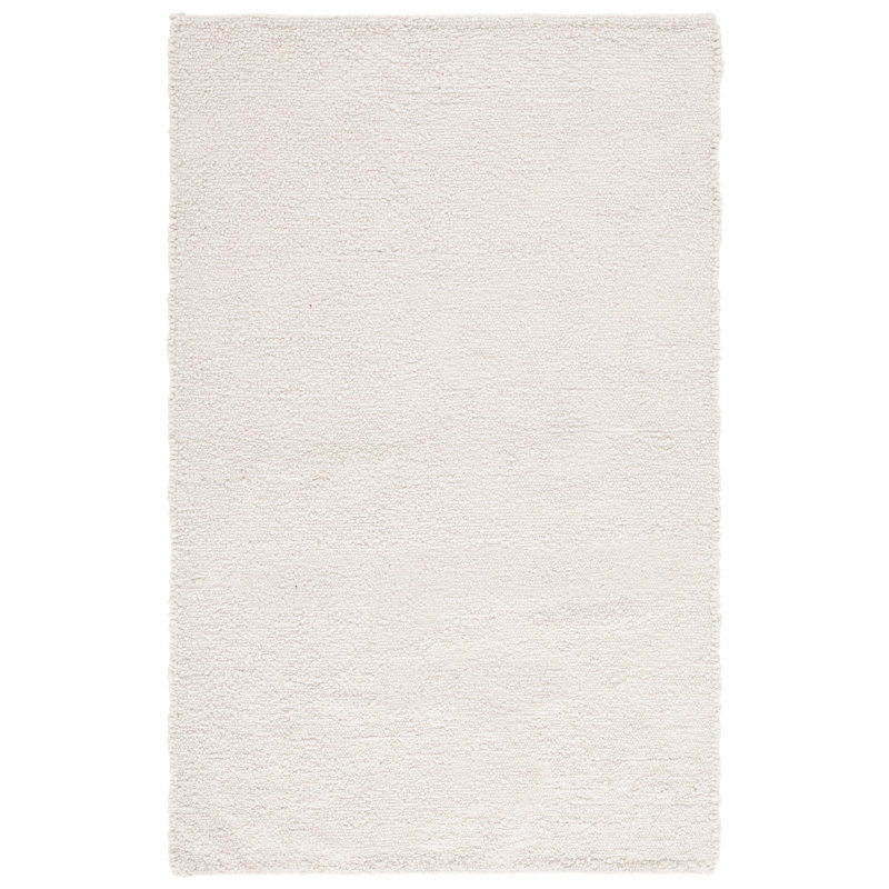Brimfield Pit Loom Pet Yarn Solid Color Rug, Rectangle 4' x 6'