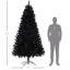 Arbre de Noël artificiel de 7,5 pi de hauteur, arbre de Noël non éclairé avec 1346 pointes de branches, ouverture automatique, base en acier, décor des Fêtes-1098814542
