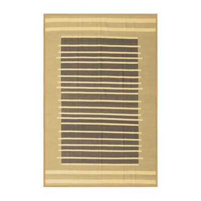 Washable Striped Indoor Rug