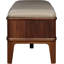 Walnut Grove Genuine Leather Bench