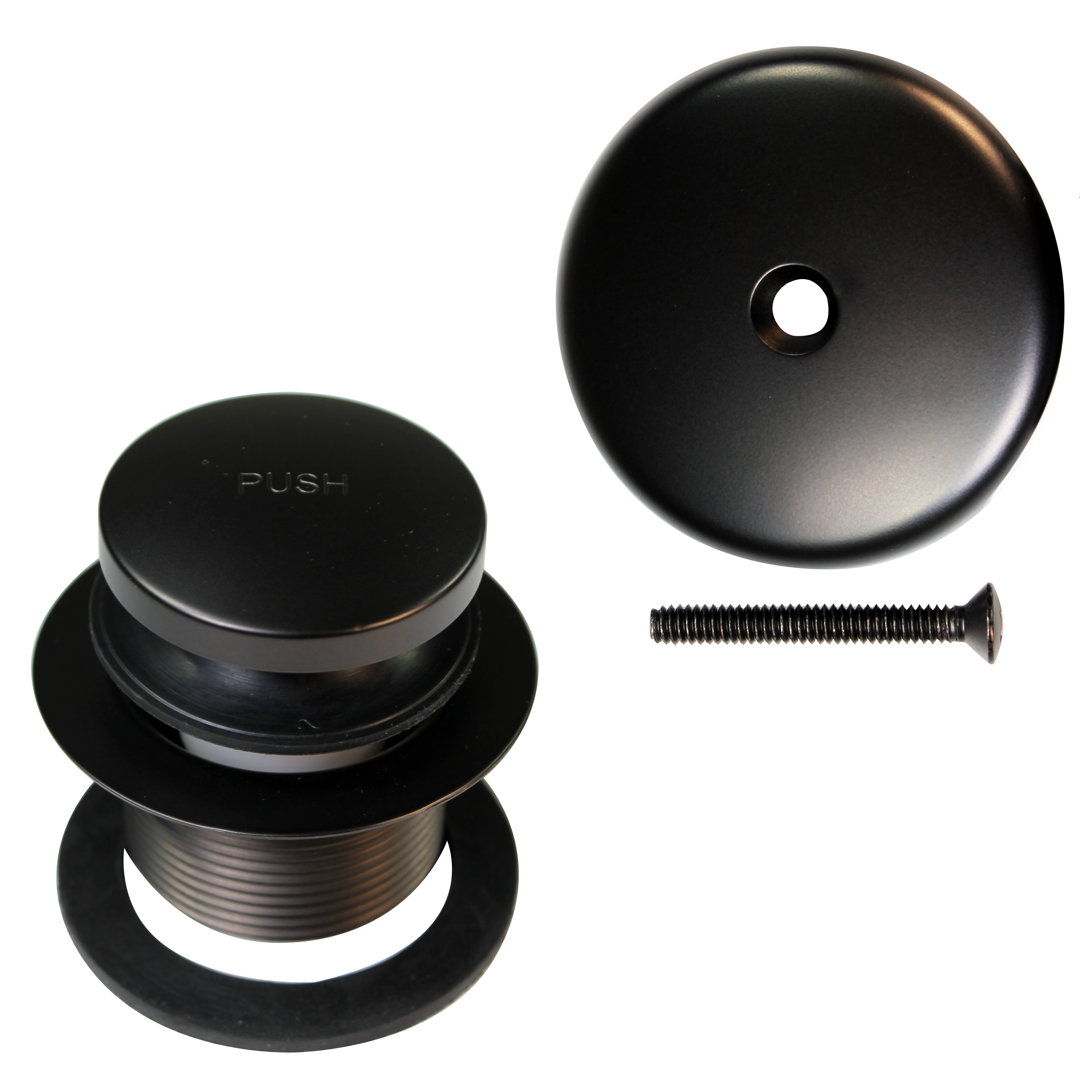 1-1/2" Coarse Thread Tip-Toe Bathtub Leg Drain with One-Hole Overflow Westbrass 