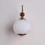 Applique murale moderne Mid-Century avec accents en bois et laiton