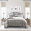 Ensemble de housse de couette standard en coton moka / gris anthracite 2 pièces Indali-73813257