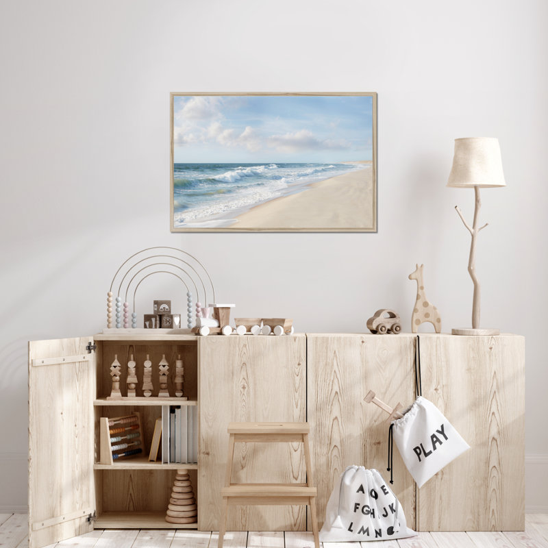 Hamptons II by James McLoughlin - Print, 65cm H x 95cm W, Natural Wood Framed Paper Print