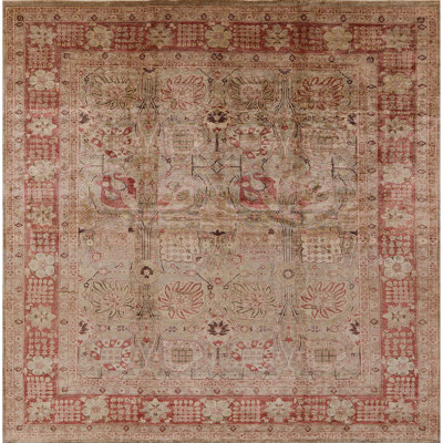 Tapis oriental beige / rouge