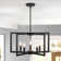 5- Light Dimmable Candle-Style Geometric Square / Rectangle Chandelier