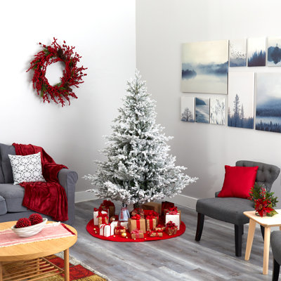 Lighted Artificial Fir Christmas Tree