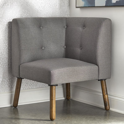 Fauteuil de chambre touffeté de 60,96 cm de large Ebbe