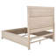 Ensemble de chambre à coucher 4 pièces, lit moderne de style Mid-Century, une table de chevet, une commode et un miroir de commode-130033267-130033268