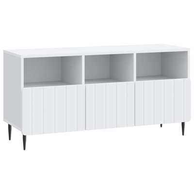 Unfinished TV Stand for TVs up to 43" with Fireplace Included