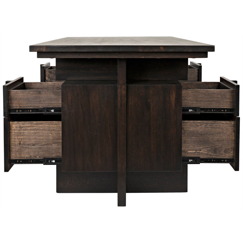 Bridge Solid Wood Writing Desk