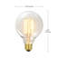60 Watt, G30, Incandescent Dimmable Light Bulb, Warm White (2200K) E26/Medium (Standard) Base