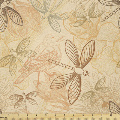 Dawan Birds and Dragonflies Multi-Purpose Fabric