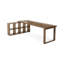 Bureaux rectangulaires en bois massif brun clair-107394639-107394637