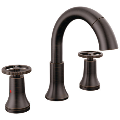 Trinsic 3-Hole Widespread Pull Out Sprayer Bathroom Faucet, 2-Handle Bathroom Sink Faucet