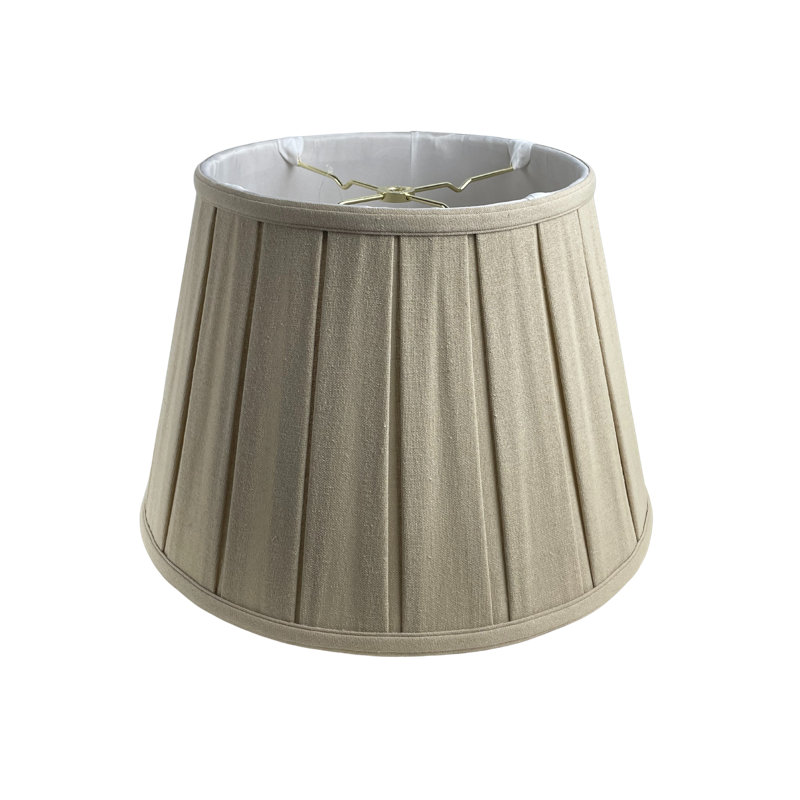 Abat-jour cloche en lin (araignée), Lin beige, H 11 po x l 16 po x P 10,5 po