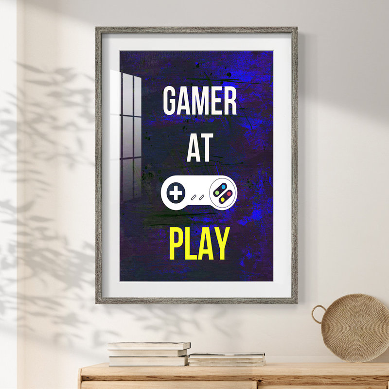 Gamer at Play VI -Framed Print