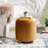 Modern Corrugated Upholstered Storage Ottoman Or Accent Stool With Rubberwood Ball Feet-550469486