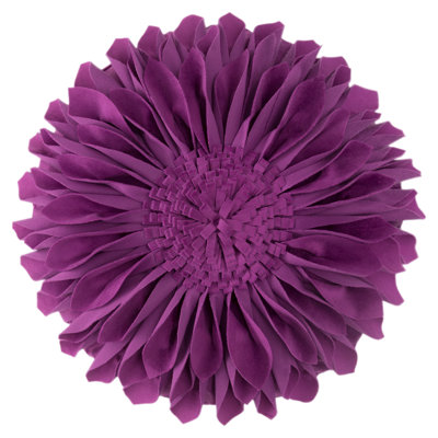 Appliqued Throw Pillow 3D Sunflower Accent Pillow Cover & Insert