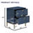 Bailes Modern Wood Nightstand With 2 Drawers-1192134456