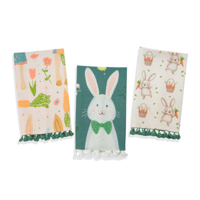 Spring Garden Bunny Kitchen Towel Set