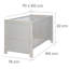 Mila Cot Bed 3-Piece Nursery Furniture Set