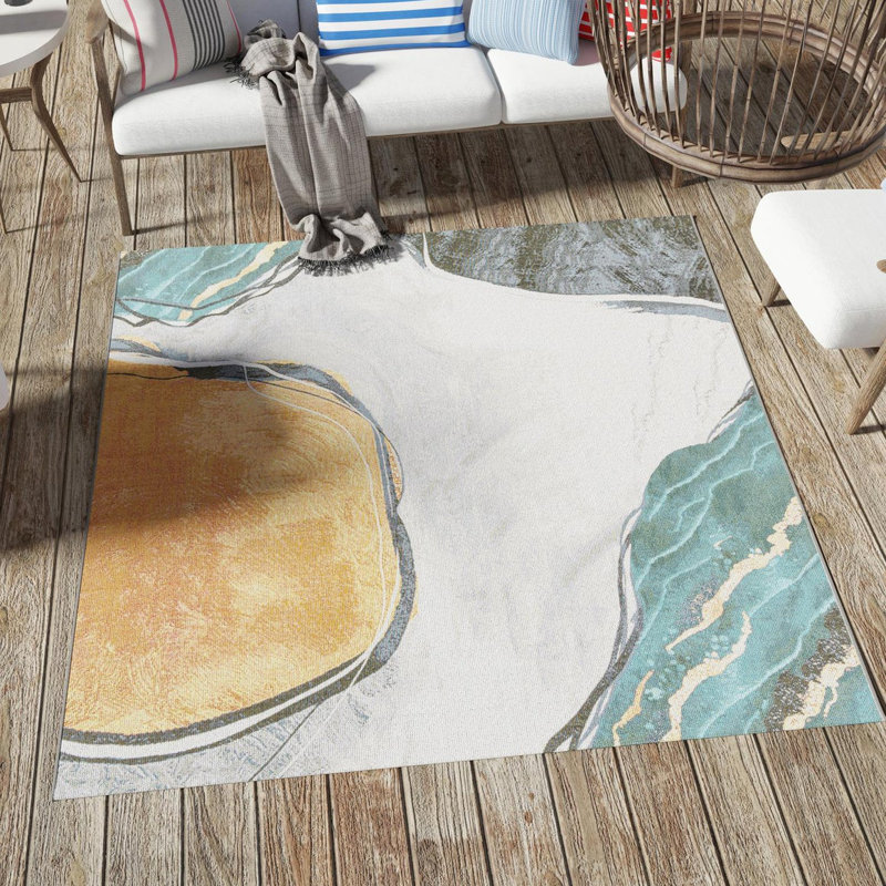 Keazia Indoor/Outdoor Area Rug, Rectangle 9' x 12'