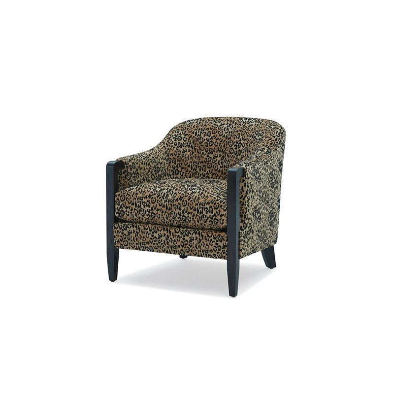 Rouen Barrel Chair, Ebony, Friendly Natural