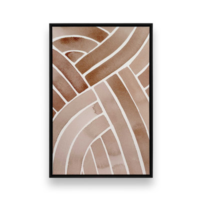 Terre tressée v1, reproduction sur toile roulée