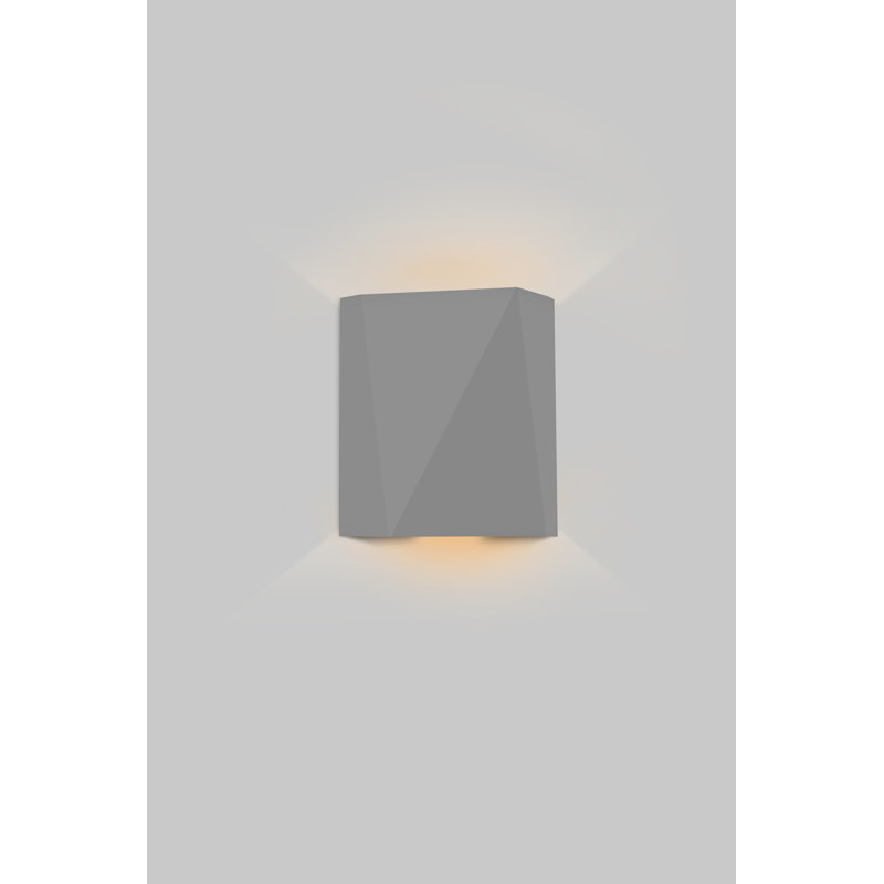 Calx LED Wall Light, Matte Gray, 3500K