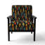 Fauteuil d'appoint rembourré moderne et contemporain Feather Tribal Fusion